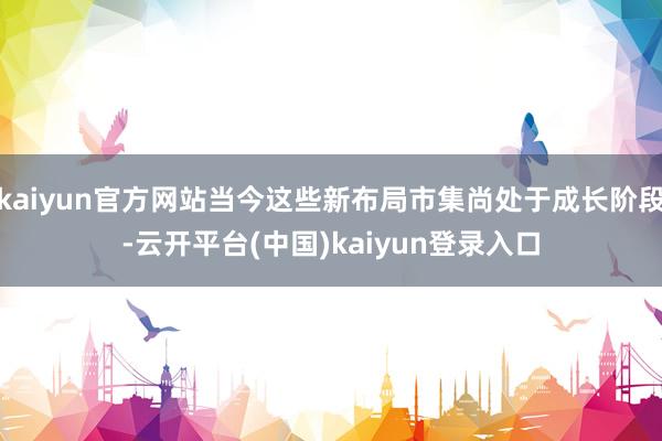 kaiyun官方网站当今这些新布局市集尚处于成长阶段-云开平台(中国)kaiyun登录入口